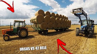 ☆Zbieranie Bel Słomy 2020☆ Ursus vs 42 bele [upl. by Amari]