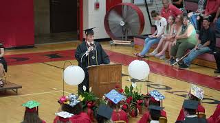 CASD 2022 Graduation Bradley Scott McIlvaine 2022 Charleroi Class President Speech [upl. by Eak783]