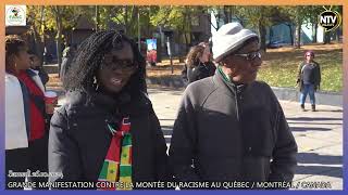 GRANDE MANIFESTATION CONTRE LA MONTÉE DU RACISME AU QUÉBEC 26 10 2024 [upl. by Tiffi]