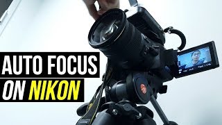 How To AUTOFOCUS Video On A Nikon D5200D5300D5500 Best MOVIE Settings [upl. by Trawets]