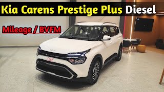 Kia Carens Prestige Plus Diesel Review  Full Walkaroud 2023 [upl. by Einattirb286]