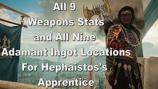 Assassins Creed Odyssey Hephaistoss Apprentice Guide and Adamant Ingot Locations [upl. by Kresic58]