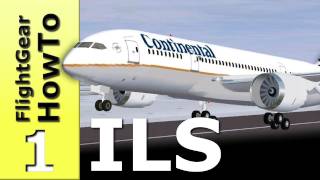 How to perform an ILS landing  FlightGear HowTo 1 [upl. by Aihcila]