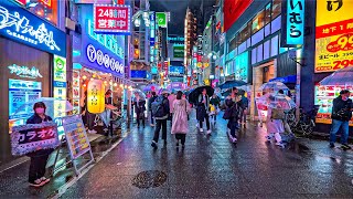 Japan  Tokyo Shinjuku Rainy Night Walk • 4K HDR [upl. by Allehc512]