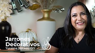 Cómo renovar jarrones  DIY de floreros decorativos [upl. by Yerac]