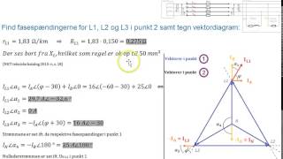 3 faset symmetrisk og usymmetrisk spændingsfald 34 [upl. by Nnylassej198]