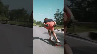 Going full blast at 100kmh into this corner on a Longboard 🤯 MUSIC By Demon Hunter Exile [upl. by Yalcrab875]