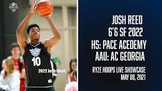 2022 Josh Reed is a walking bucket 🪣 Game Highlights from the 2021 RYZE Hoops Live Showcase [upl. by Aleuqahs857]