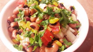 Black Eyed beans wholesome salad  A delicious super healthy super food recipe [upl. by Rabbaj746]