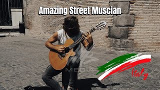 Amazing Street Guitarist  Italy artist [upl. by Maddie]