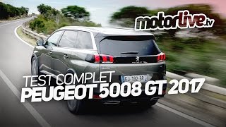 PEUGEOT 5008 GT 2017  TEST AUTO COMPLET [upl. by Aerdnu606]