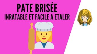 👍 PATE BRISÉE INRATABLE ⭐ hyper facile à étalerune recette sans beurre avec de l’huileéconomique [upl. by Fruma]