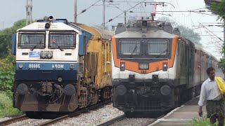 1600th UPLOAD Video  Diesel Trains and Electric Trains at Full Speed  Indian Railways [upl. by Huntlee]