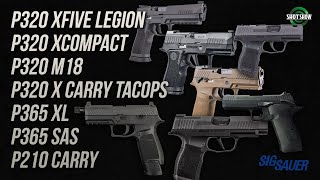 Sig Sauer P320 and P365 Handguns P210 Carry  SHOT Show 2020 [upl. by Yokoyama681]