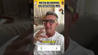 🎙️ NETO SE RENDE AO ATLÉTICOMG E ELOGIA MILITO shorts [upl. by Meredi]