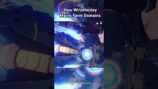 C1 Wriothesley farming domains be like wriothesley genshinimpact genshin hoyocreators [upl. by Neehsas]