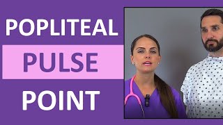 Popliteal Pulse Point Palpation Location and Assessment Nursing [upl. by Aloiv]