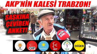 Son Seçimde Erdoğanın pe Yakın Oy Aldığı Trabzonda Şaşkına Çeviren Seçim Anketi [upl. by Gurango197]