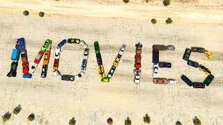 GTA V All Movie amp TV vehicle builds  Total 60 Vehicles [upl. by Leval]