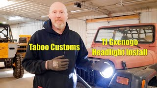 GXENOGO 7quot LED Headlight Install in a TJ Wrangler [upl. by Fransen651]