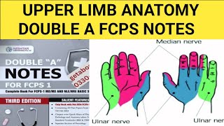 Upper limb Anatomy Lec 6Double A Fcps Notes [upl. by Ahsurej]