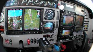 Flying the Garmin G600 on Instrument Approaches [upl. by Leihcey101]