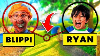 DRONE CATCHES EVIL RYANS WORLD AND EVIL BLIPPI IN REAL LIFE HUGE FIGHT [upl. by Dionne]