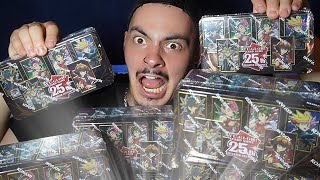 DAS HEFTIGSTE YUGIOH 25TH ANNIVERSARY OPENING 12 MEGA TINS 2023 [upl. by April]