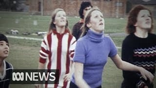 Mixed Aussie rules football team breaking down barriers in 1975  RetroFocus [upl. by Berstine]