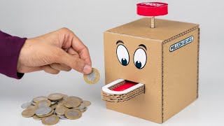 How To Make A Coin Bank From Cardboard  Easy amp Awesome Cardboard Project [upl. by Martens]