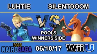 2GGC Nairo Saga  Luhtie Zero Suit Samus Vs SilentDoom Charizard  Pools Winners Side [upl. by Jerusalem]