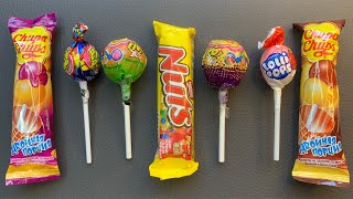 Some Lots of candies and Chocolate  Lollipops Unpacking  ASMR  Satisfying video [upl. by Ephram]