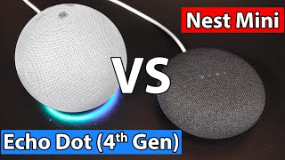 NEW Amazon Echo Dot 4th Generation VS Google Nest Mini  Review and Sound Test [upl. by Idak166]