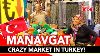 MANAVGAT MARKET  The crazy fake clothes market near Side Turkey Antalya Region [upl. by Foulk]