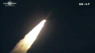 Ariane 5 ECA  EchoStar XVII  MSG3 Launch [upl. by Sivahc]