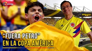 Hinchas reviven el quotFuera Petroquot durante el partido de Colombia en la Copa América [upl. by Magee]