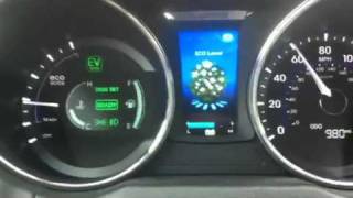 Hyundai hybrid 2011 Highway test drive on EV MODE [upl. by Rubio230]