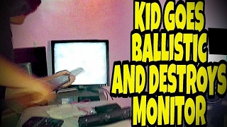 KID GOES BALLISTIC OVER FAULTY MONITOR [upl. by Werdma]