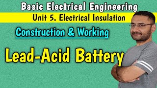 Lead Acid Battery Construction Working Chemical Reactions BEBTECH 1st year in हिन्दी [upl. by Eoin]