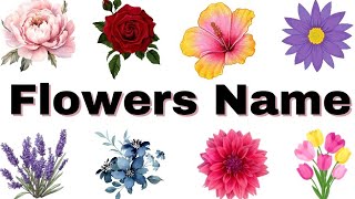 Flowers name flowers flowersname flower flowersforkids 30flowersname 50flowers [upl. by Anwad]