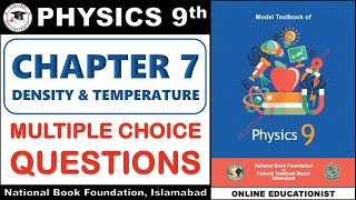 Multiple Choice Questions  Chapter 7  Density amp Temperature  9th Physics  National Book  FBISE [upl. by Hoang]