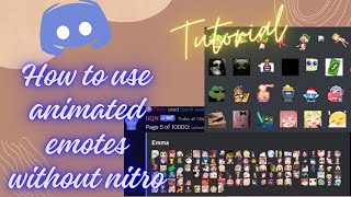 ༊·˚ How to Use Animated Emotes Without Discord Nitro  Tutorial  Pinky [upl. by Ydisahc]