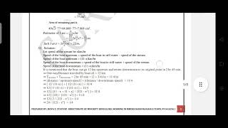 SSLC state level Preparatory mathematics key answers 2024 [upl. by Mervin]