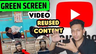 Green screen video monetization  গ্রিন স্কিন ভিডিও কেন মনিটাইজেশন হবে না 🥺 [upl. by Odnalref642]