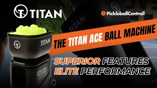 Titan ACE Pickleball Machine is FIRE [upl. by Fanya]