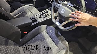 ASMR CAR INTERIOR  SEAT LEON Triggers amp Interacting With Car Features 😍Relaxing😎 [upl. by Nanis102]