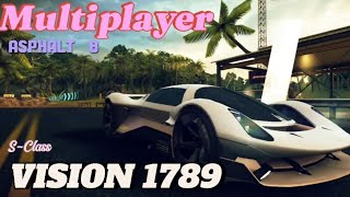 Difficult Asphalt 8 VISION 1789 Multiplayer Test SClass BBae78 [upl. by Leizahaj968]