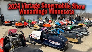 2024 Vintage Snowmobile Show  Wanamingo Minnesota [upl. by Yi]