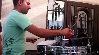 La SONORA DINAMITA ensayando  oscar jimenez en los timbales [upl. by Mattson]