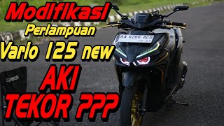 VARIO TERBARU 2023  MODIFIKASI PERLAMPUAN DI MOTOR VARIO 125 NEW APAKAH AMAN [upl. by Ardnat]